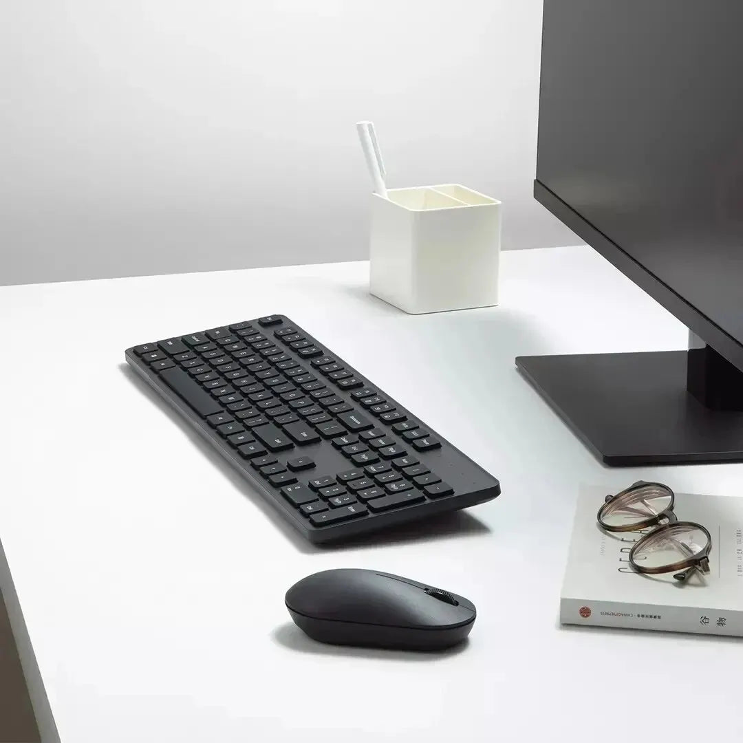 Original Xiaomi Wireless Keyboard and Mouse Set 2 USB-A Interface 104 Keys 2.4GHz Wireless Connection Fn Shortcut Keys Office