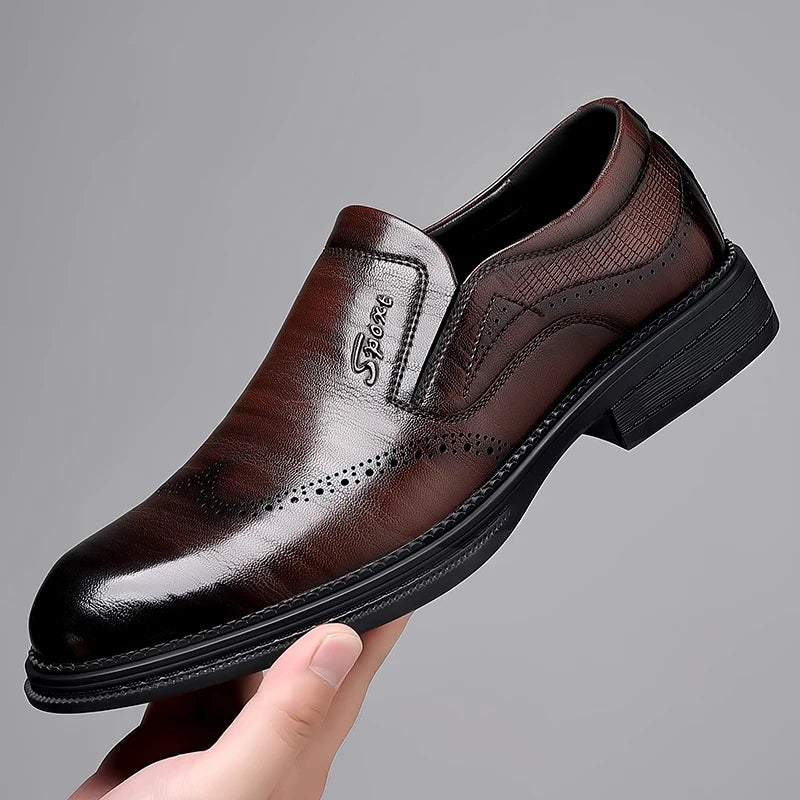 Men's British Style Patent Leather Dress Shoes