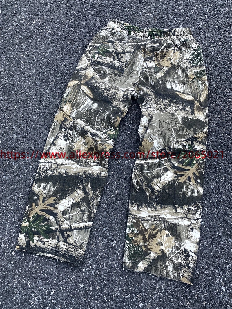 Leaf Camouflage Functional Tactical Functional Pants Men Women Best Quality Jogger Drawstring Sweatpants