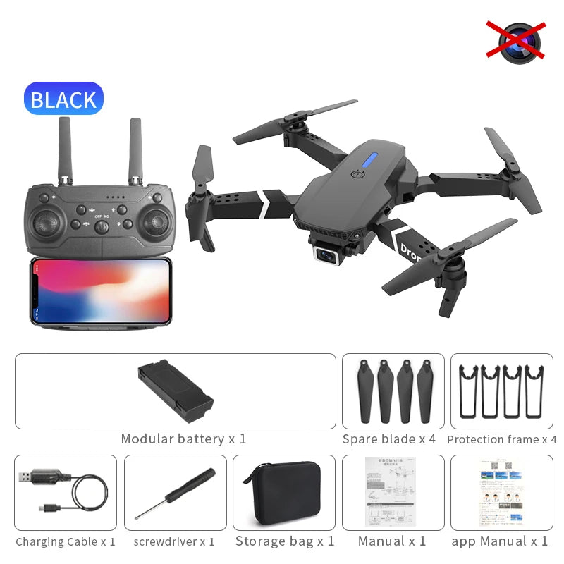 New Drone 2.4G RC Quadcopter Drone 5G FPV WiFi Easy Foldable With Mod Altitude Resistance NO Camera Wide-angle Shooting Boy Toy