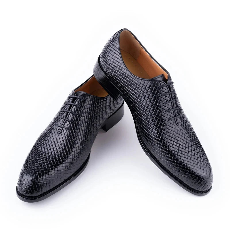 Men Dress Shoes Formal Office Oxford Wedding Party Matches Suit Zapatos De Hombre High Grade Genuine Leather handmade Man shoes