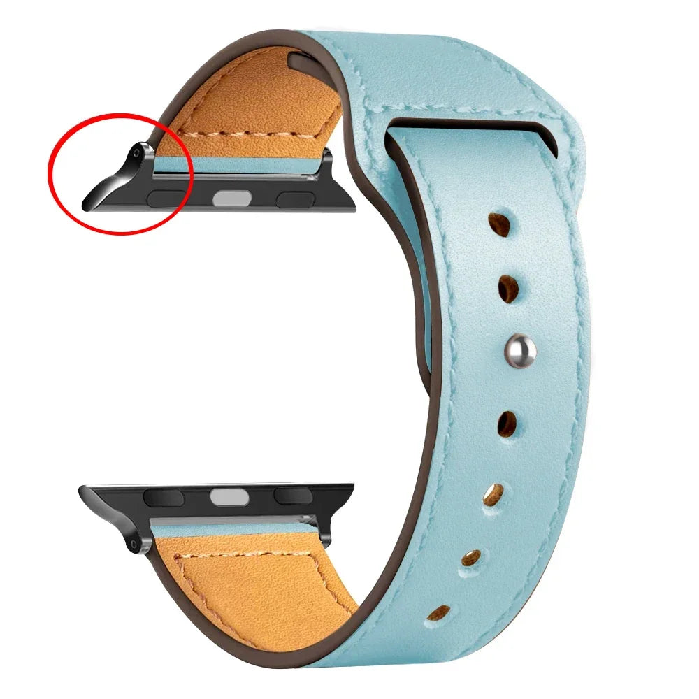 Leather Bands For Apple watch strap Ultra 49mm 46MM 44mm 40mm 38mm/42mm sport bracelet iWatch series 10 9 8 7 3 5 6 se 41mm/45mm