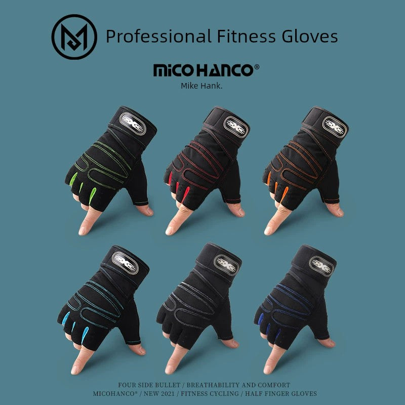 Summer Half Finger Pressure Abrasion Resistant Non Slip Wait Lifting Female Wristband