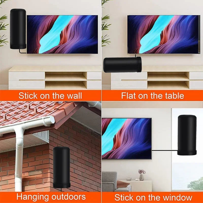 Outdoor Television External Digital DVBT2 TV HD Antenna High Power Strong Amplifier Signal Antenna For High-Range Digital TV