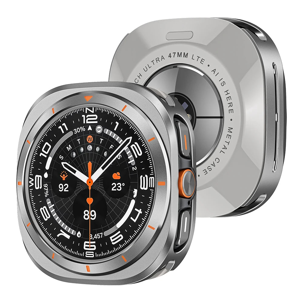 Aluminium Alloy Metal Bumper for Samsung Galaxy Ultra Watch 7 Ultra 47mm Protective Case Cover for Samsung Galaxy Watch Ultra
