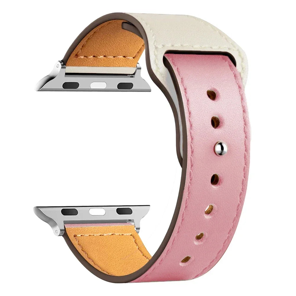 Leather Bands For Apple watch strap Ultra 49mm 46MM 44mm 40mm 38mm/42mm sport bracelet iWatch series 10 9 8 7 3 5 6 se 41mm/45mm