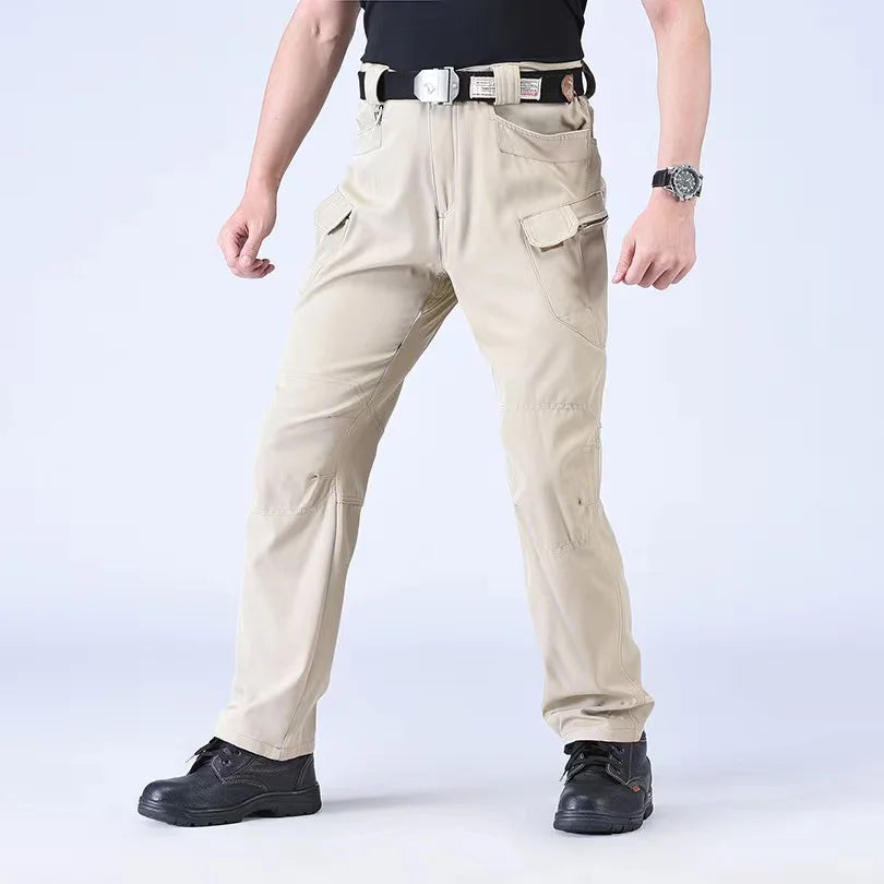 Men Tactical Cargo Softshell Elastic Hiking Trekking Climbing Camping Outdoor Hunting Trousers Spring Autumn Fall Military Pants