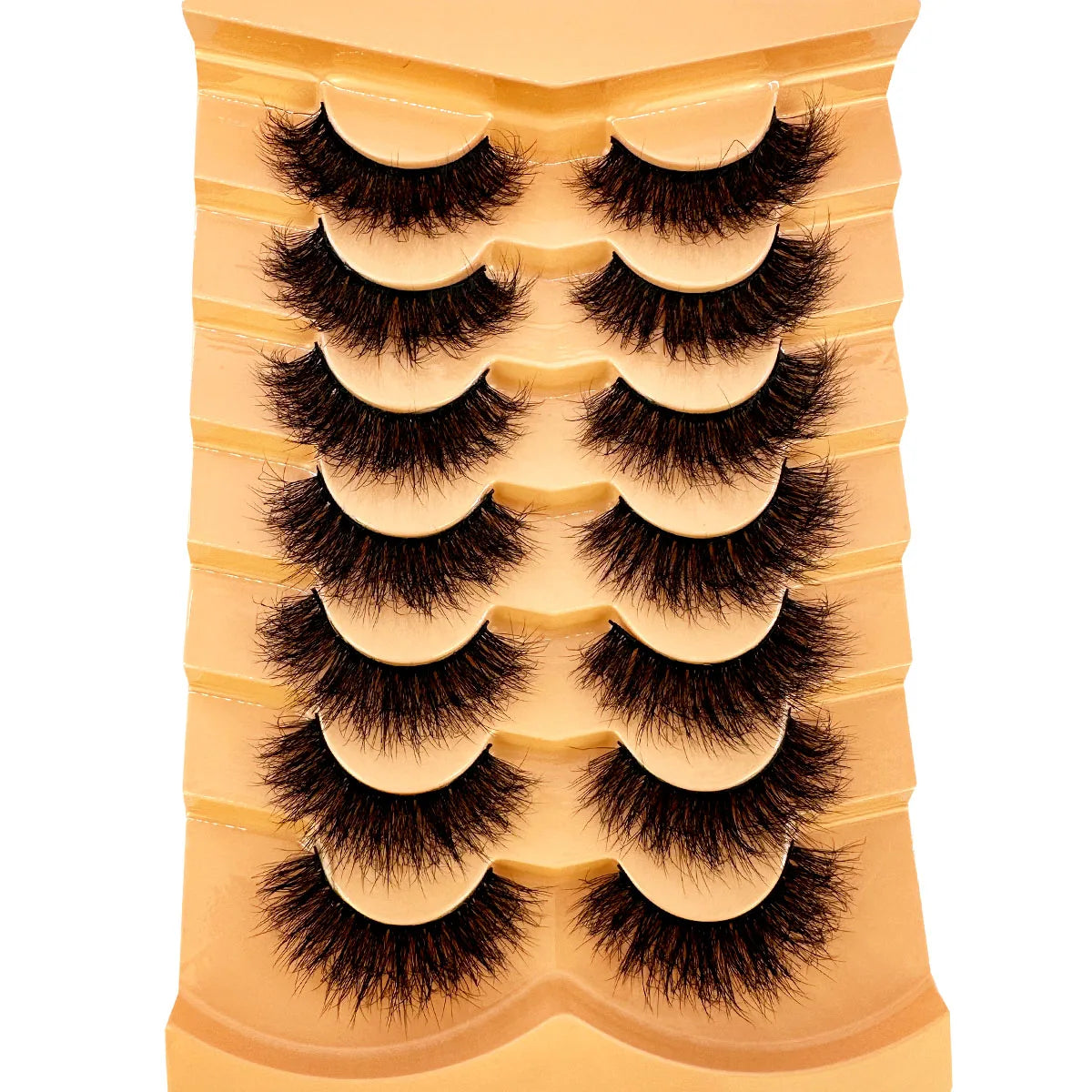 NEW 7pairs Fake Eyelashes Thick Long False Eyelashes Dramatic Lashes 3D Faux Mink Eyelashes Wholesale Full Strip Lashes Makeup