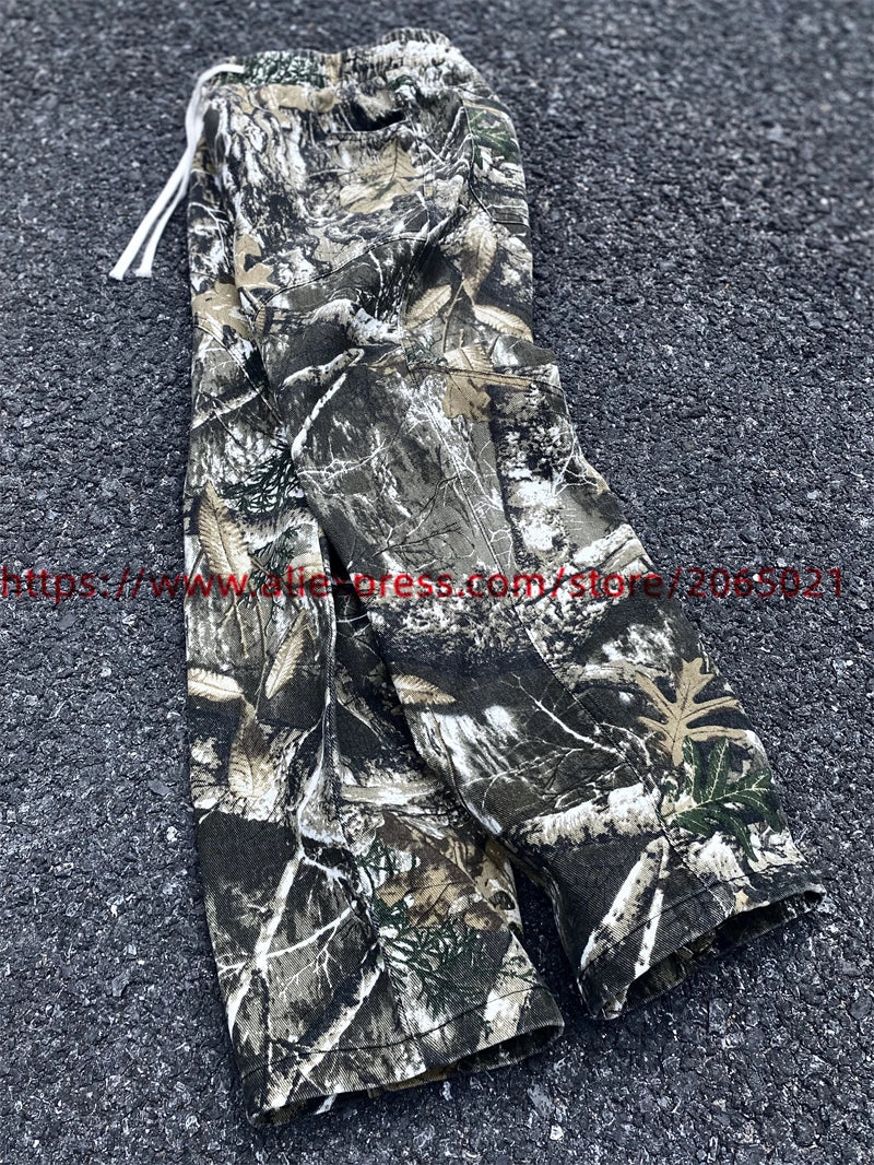 Leaf Camouflage Functional Tactical Functional Pants Men Women Best Quality Jogger Drawstring Sweatpants