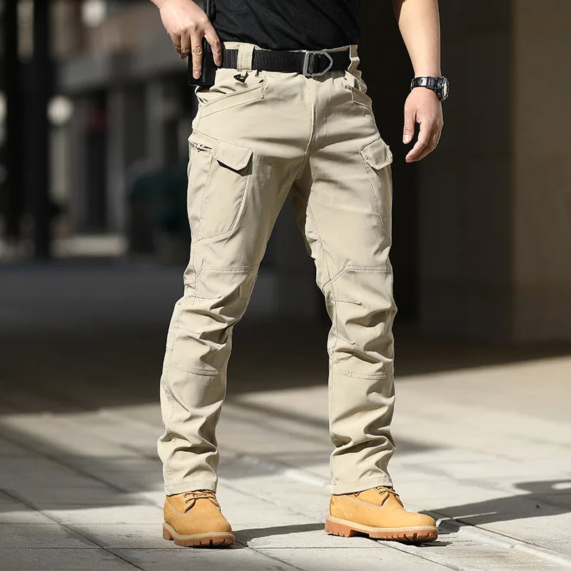 Men City Casual Tactical Hiking Cargo Waterproof Pants