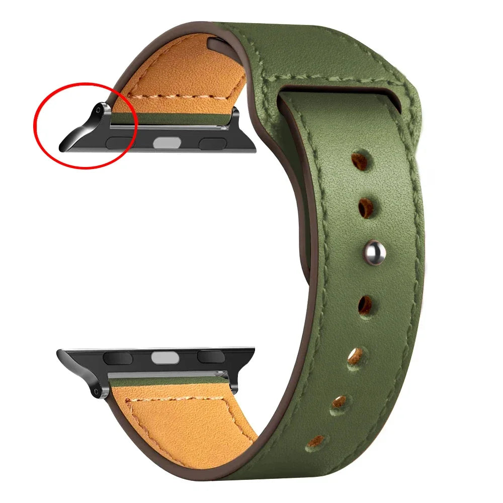 Leather Bands For Apple watch strap Ultra 49mm 46MM 44mm 40mm 38mm/42mm sport bracelet iWatch series 10 9 8 7 3 5 6 se 41mm/45mm