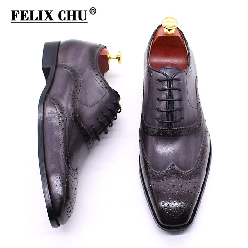 Men's Oxford Genuine Leather Dress Shoes