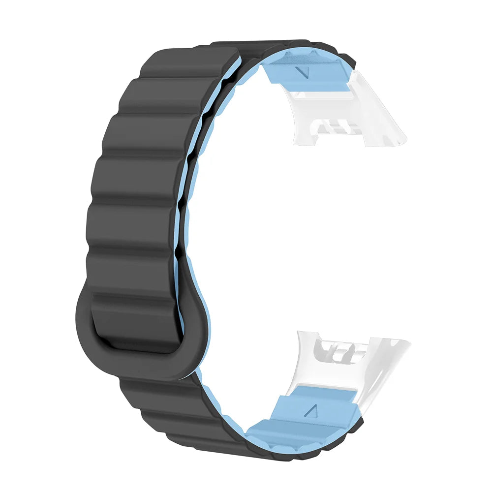 Watch Strap For XIaoMi Smart Watch Band 7 Pro Magnetic Silicone Soft Quick Release Lightweight Two-colors Head Clasp Man Woman