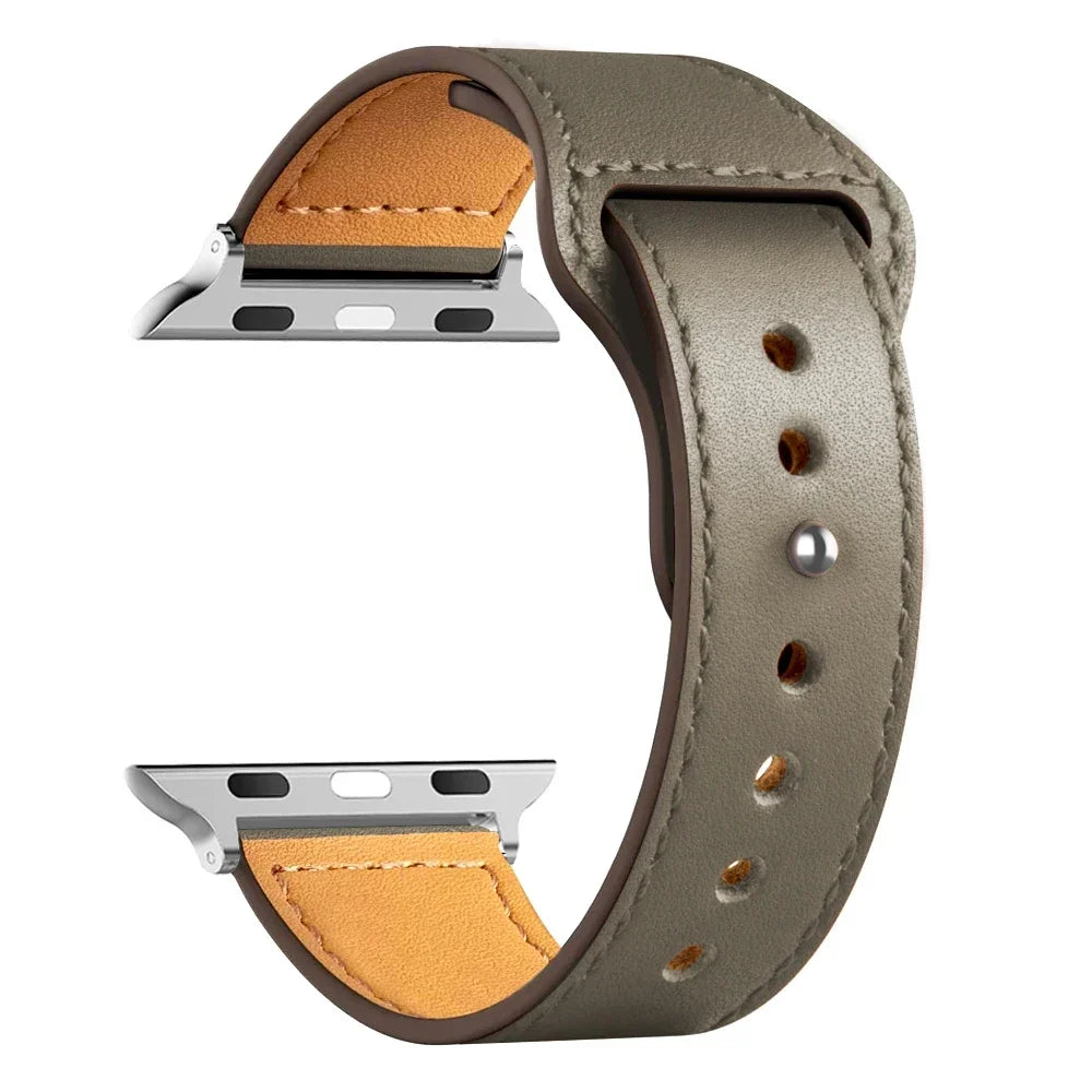 Leather Bands For Apple watch strap Ultra 49mm 46MM 44mm 40mm 38mm/42mm sport bracelet iWatch series 10 9 8 7 3 5 6 se 41mm/45mm