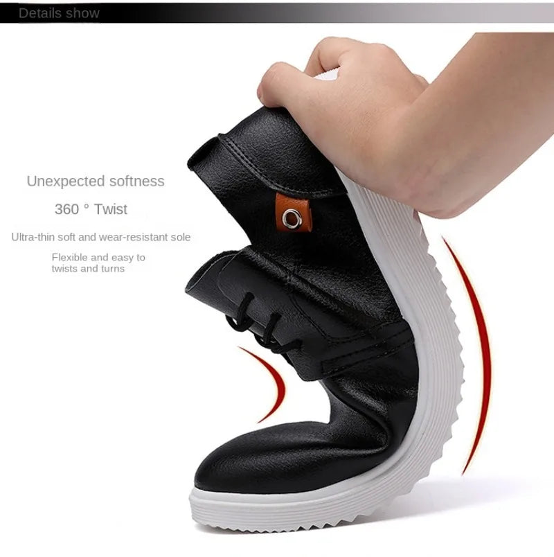 Men's Leather Casual Shoes Brand Comfortable Dress Shoes for Men Lace Up Oxfords Shoes Quality Men Sports Shoe Tenis Hombres 45