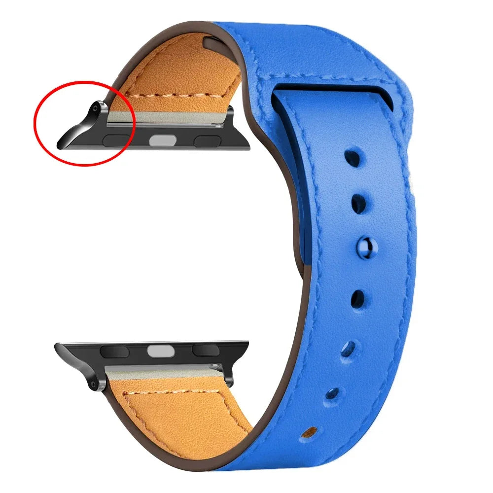 Leather Bands For Apple watch strap Ultra 49mm 46MM 44mm 40mm 38mm/42mm sport bracelet iWatch series 10 9 8 7 3 5 6 se 41mm/45mm