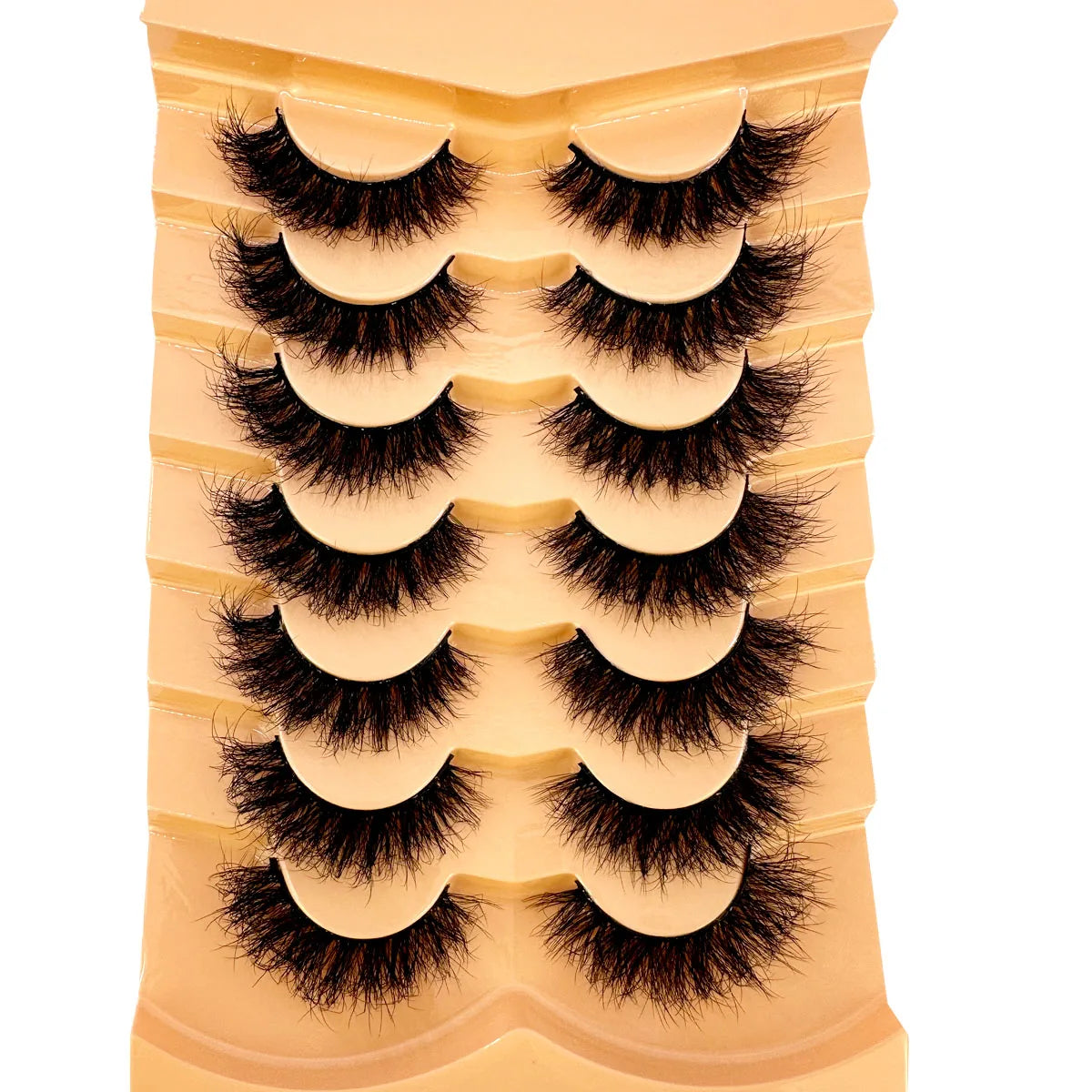 NEW 7pairs Fake Eyelashes Thick Long False Eyelashes Dramatic Lashes 3D Faux Mink Eyelashes Wholesale Full Strip Lashes Makeup