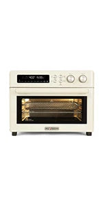 Heating Air Fryer Toaster Oven, Extra Large Countertop Convection Oven 10-in-1 Combo, 6-Slice Toast, Enamel Baking Pan Easy Clea