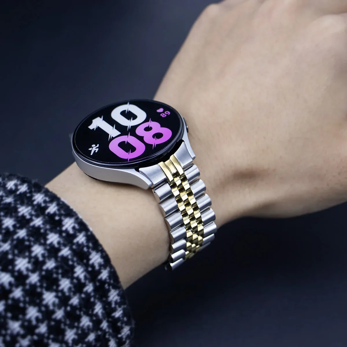 Stainless Steel Strap for Samsung Galaxy Watch 6 Classic 43mm 47mm 6 5 4 40mm 44mm No Gaps Metal Bracelet for Galaxy 5Pro 45mm