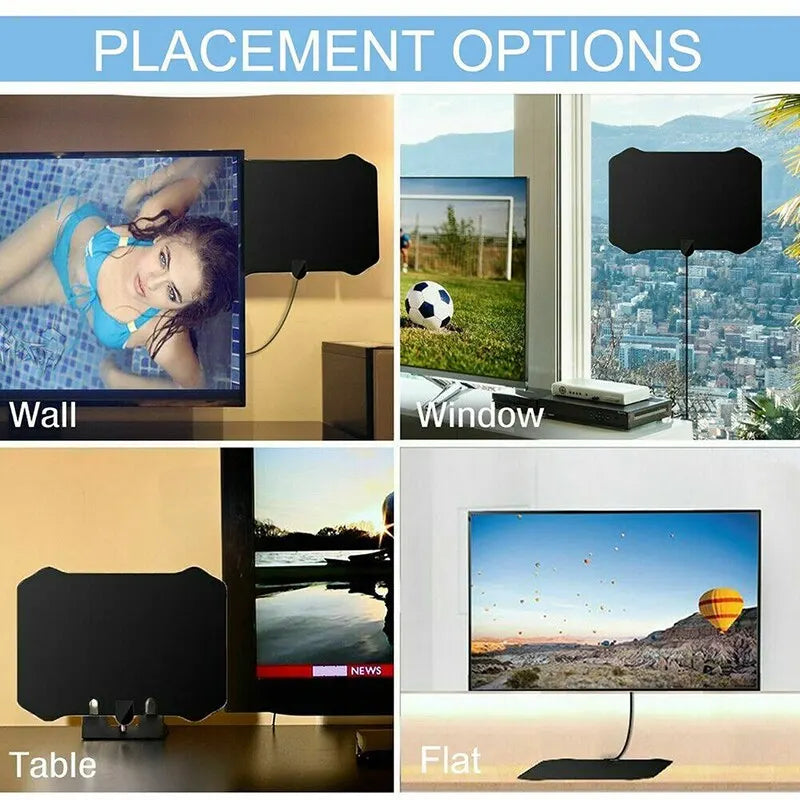 2024 New 4K 8K Indoor Digital TV Antenna HD HDTV Antena DVB-T/T2 DVBT2 Cable TV Antena 5000Miles UHF VHF DTV Antennas Aerial