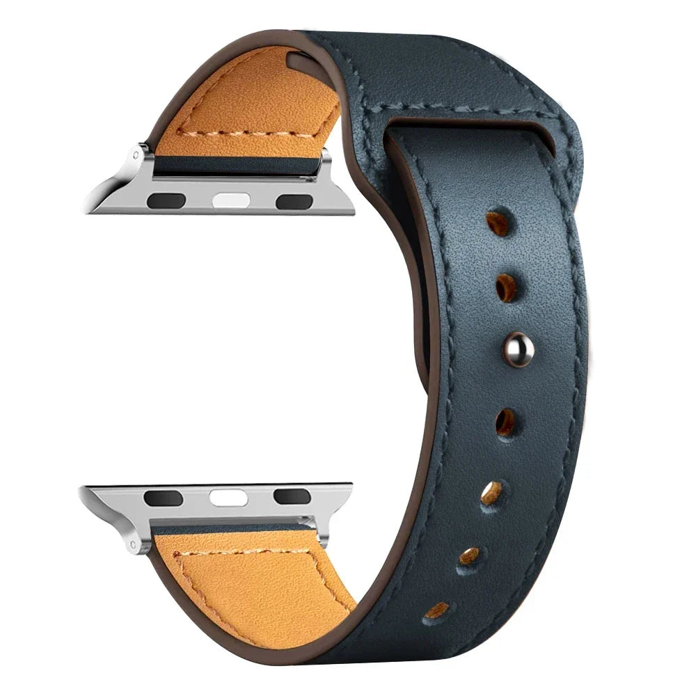 Leather Bands For Apple watch strap Ultra 49mm 46MM 44mm 40mm 38mm/42mm sport bracelet iWatch series 10 9 8 7 3 5 6 se 41mm/45mm