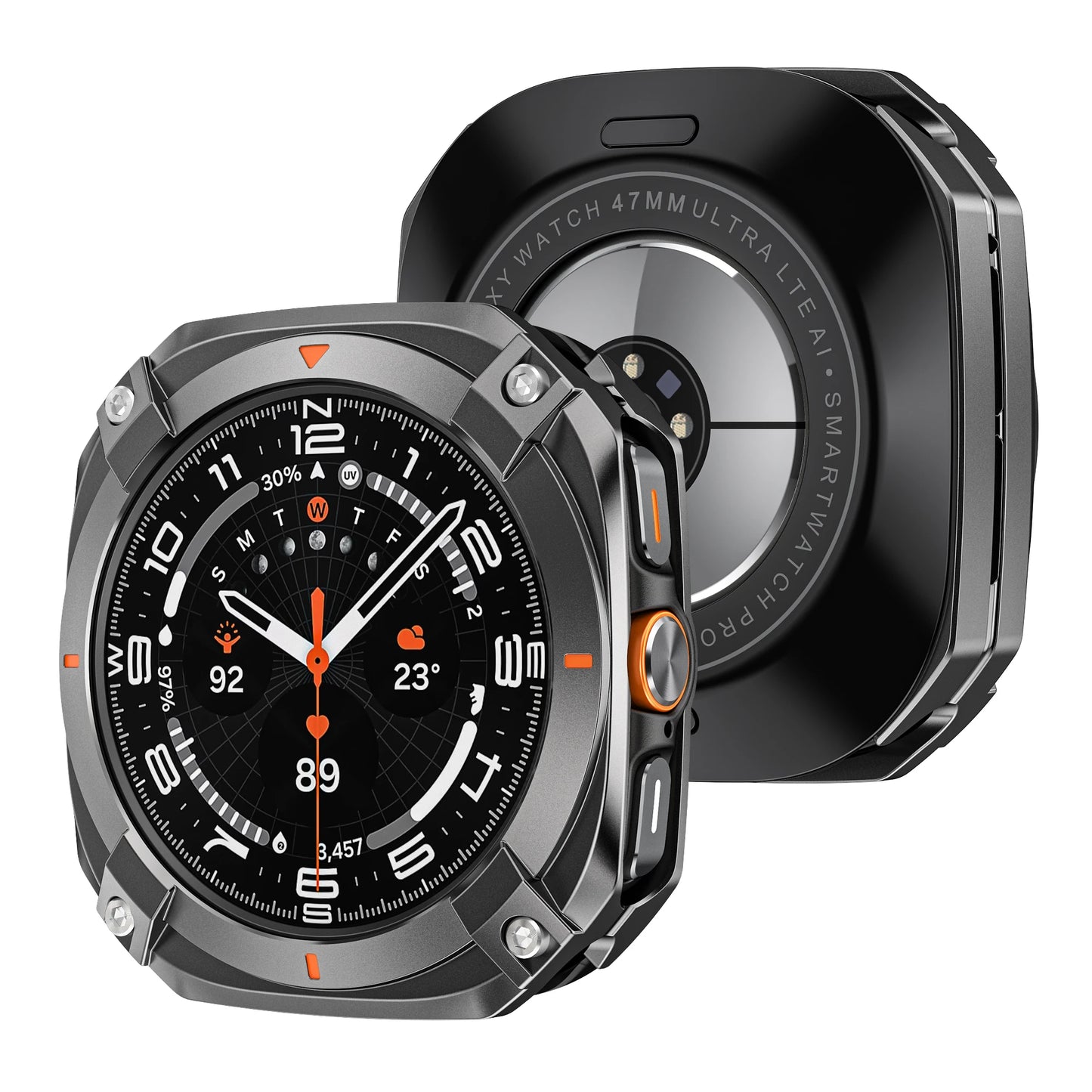 Aluminium Alloy Metal Bumper for Samsung Galaxy Ultra Watch 7 Ultra 47mm Protective Case Cover for Samsung Galaxy Watch Ultra