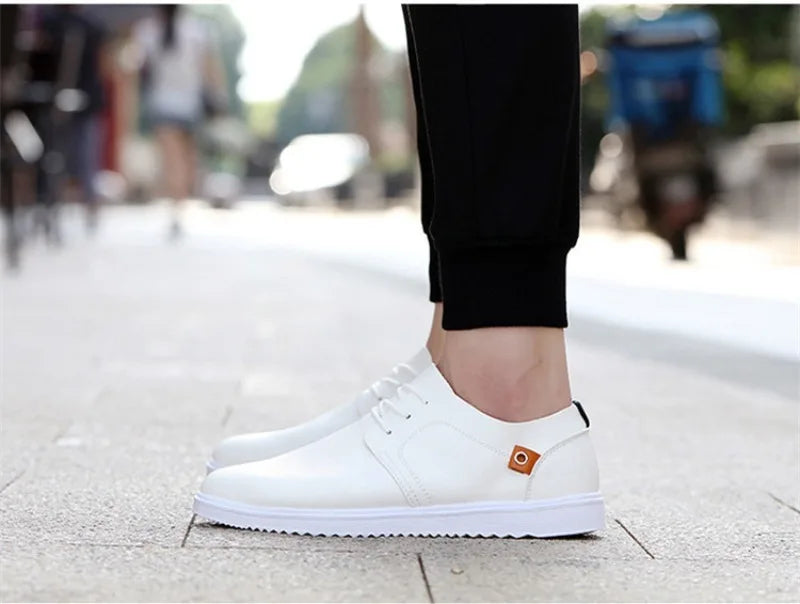 Men's Leather Casual Shoes Brand Comfortable Dress Shoes for Men Lace Up Oxfords Shoes Quality Men Sports Shoe Tenis Hombres 45