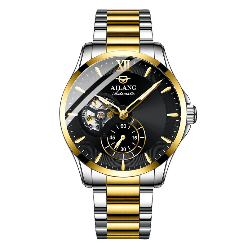 Watches for Men Tourbillon Skeleton Luminous Luxury Mechanical Self Winding Men's Wrist Watch Waterproof