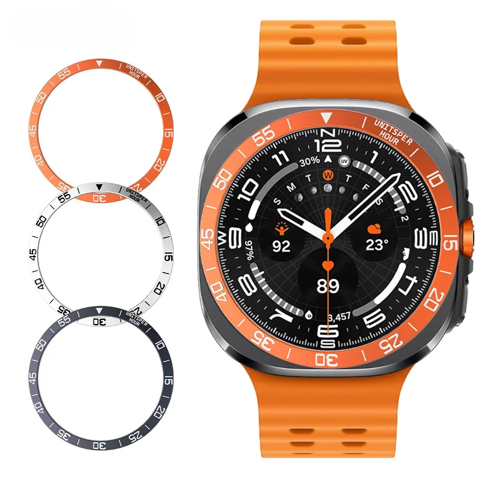 Metal Cover Bezel Ring Case For Samsung Galaxy Watch 7 Ultra 47mm SmartWatch Protector Case Steel Frame Shell Bumper Accessories