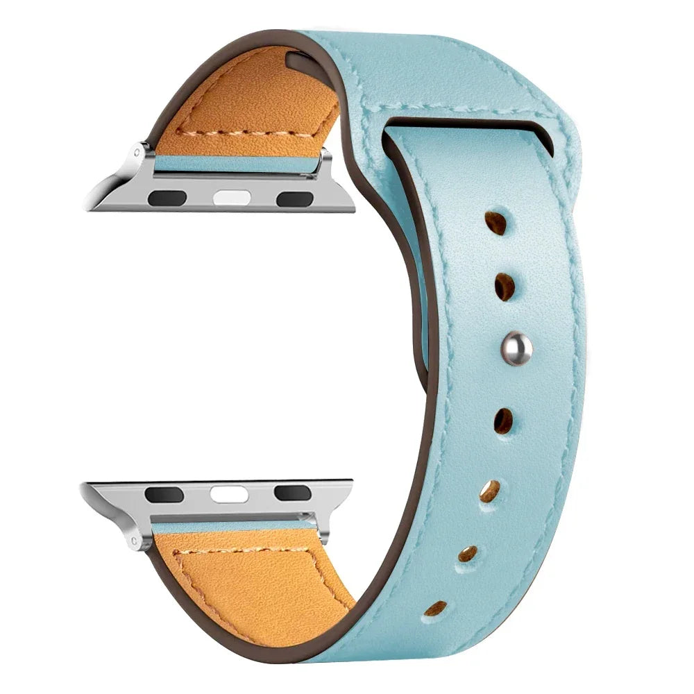 Leather Bands For Apple watch strap Ultra 49mm 46MM 44mm 40mm 38mm/42mm sport bracelet iWatch series 10 9 8 7 3 5 6 se 41mm/45mm