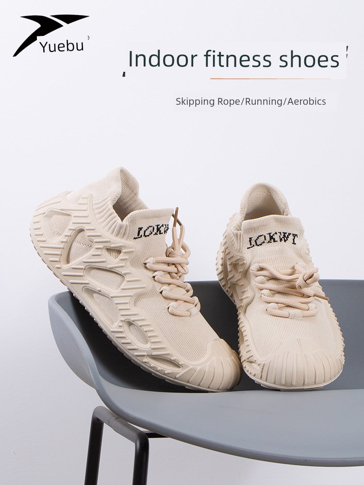 Yuebu Women's Anti-Skid Shock Absorption Home Indoor Fitness Shoes