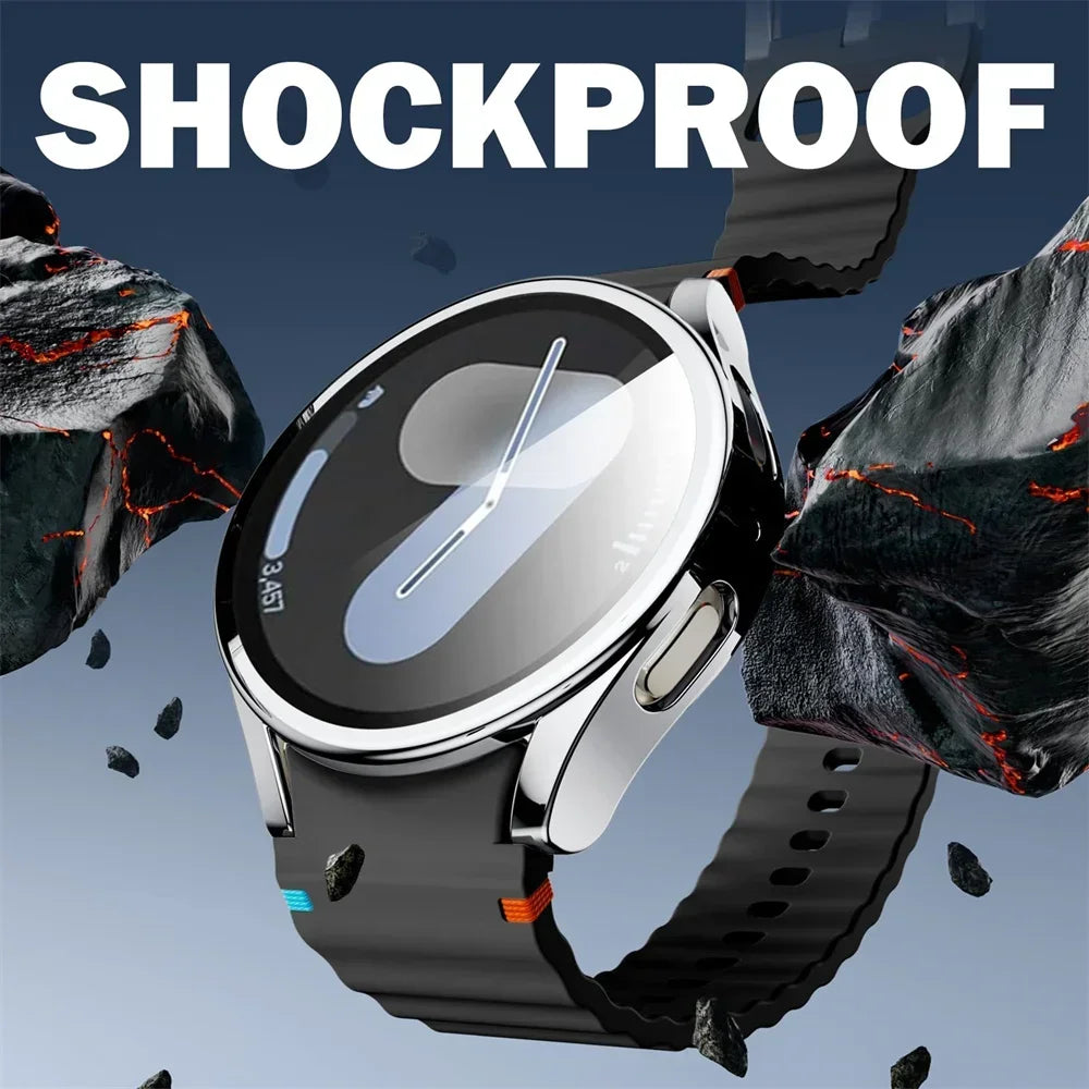 Watch Case for Samsung Galaxy Watch 4/5/6/7/FE 40mm 44mm Screen Protector TPU All-Around Bumper Protective Cover Watch 6 40-44mm
