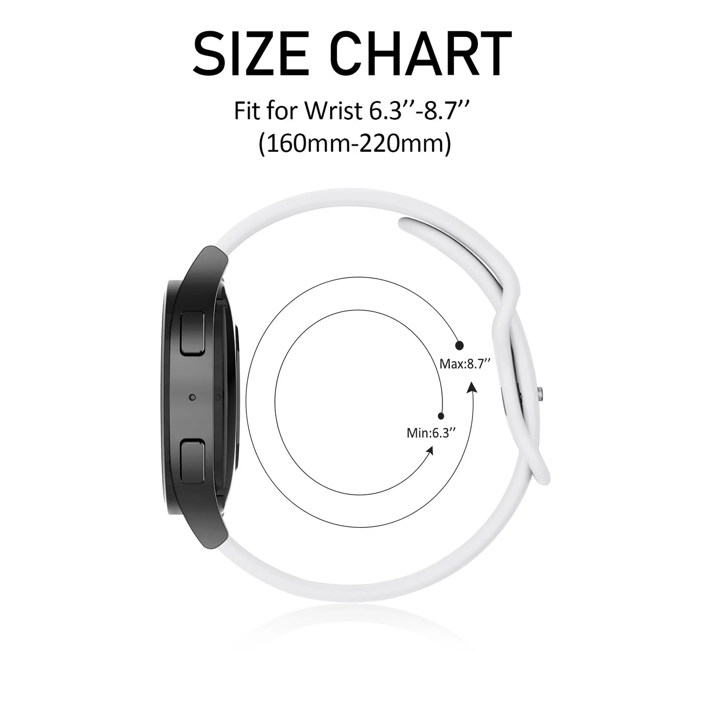 20mm Silicone Strap For Garmin Vivoactive5/3/3music Watchband Wristband For Garmin VivoMove3/Trend/Sport Venu SQ/SQ2/2plus Band