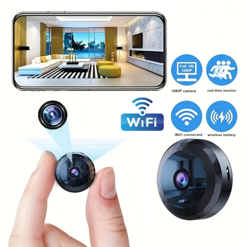 Mini 1080P HD WiFi Camera Wireless Security Camera Security Protection Voice Video Surveillance Night Version Camcorder 2024