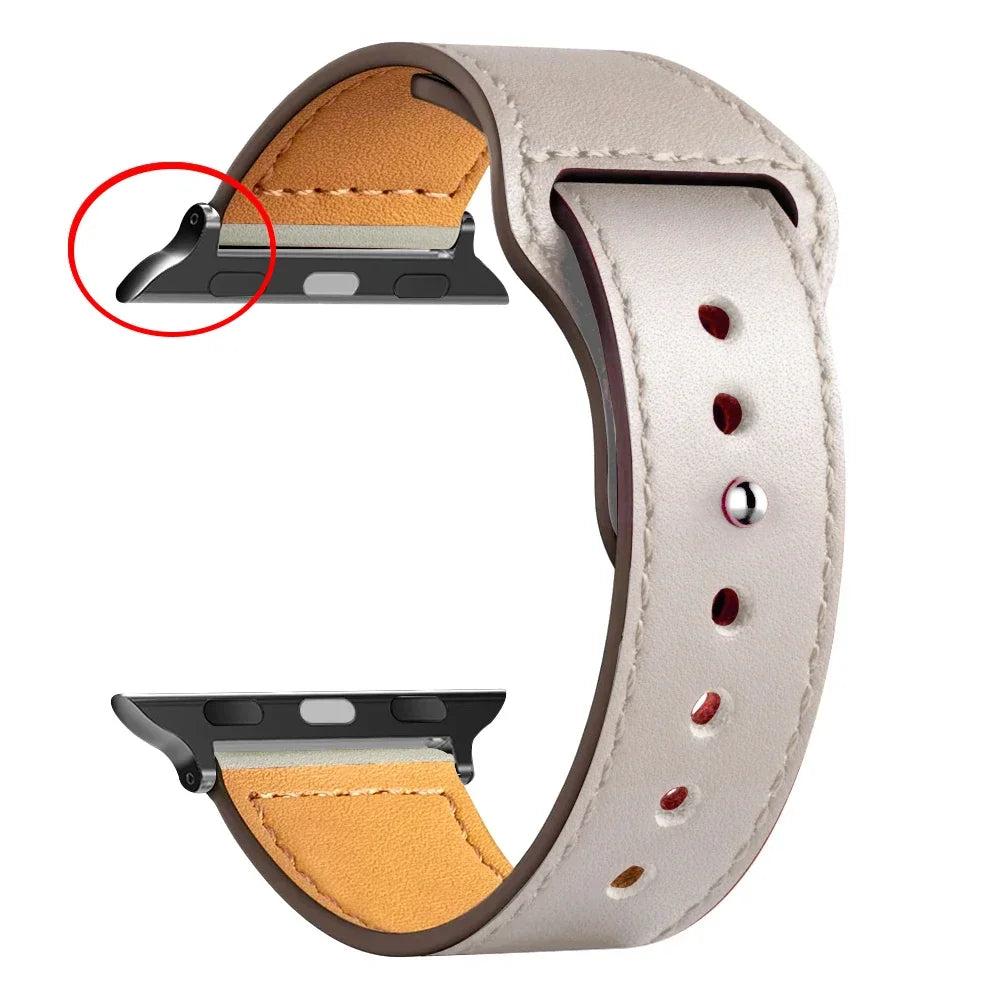 Leather Bands For Apple watch strap Ultra 49mm 46MM 44mm 40mm 38mm/42mm sport bracelet iWatch series 10 9 8 7 3 5 6 se 41mm/45mm