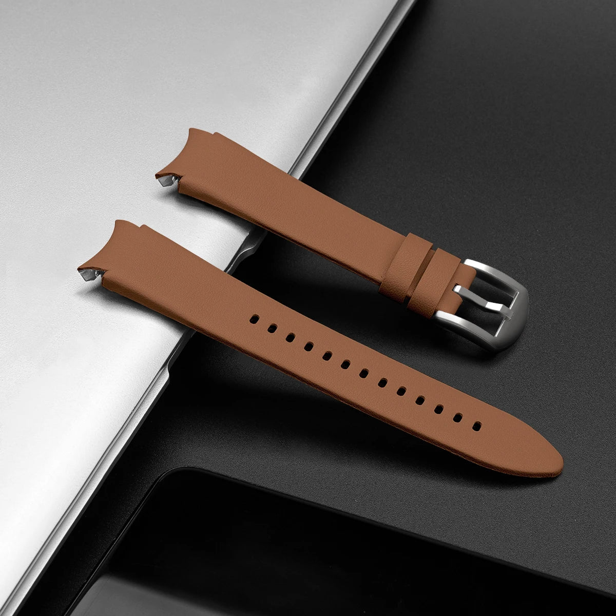 Genuine Leather Band For Samsung Galaxy Watch 4 classic 46mm 6 Classic 43mm 44mm 5 pro 40mm Bracelet correa Galaxy Watch 6 strap