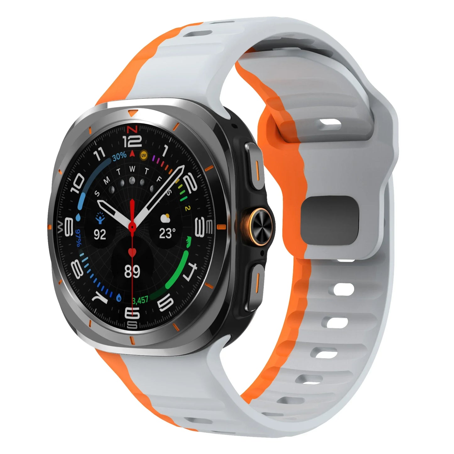 For Samsung Galaxy Watch 7 Ultra Strap 47mm Accessories Sport No Gaps Silicone Bracelet For Samsung Galaxy Watch ultra band 47mm