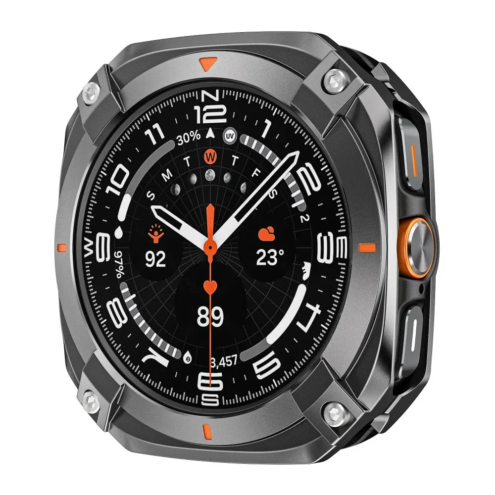 Luxury Aluminium Case for Samsung Galaxy Ultra Watch Ultra 47mm Metal Cover Screen Protector for Samsung Galaxy 7 Ultra 47mm