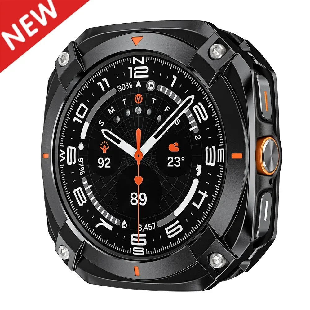 Luxury Aluminium Case for Samsung Galaxy Ultra Watch Ultra 47mm Metal Cover Screen Protector for Samsung Galaxy 7 Ultra 47mm
