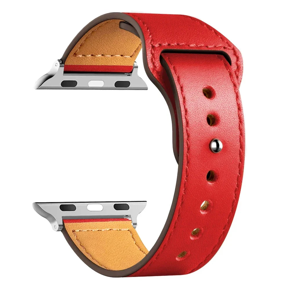 Leather Bands For Apple watch strap Ultra 49mm 46MM 44mm 40mm 38mm/42mm sport bracelet iWatch series 10 9 8 7 3 5 6 se 41mm/45mm