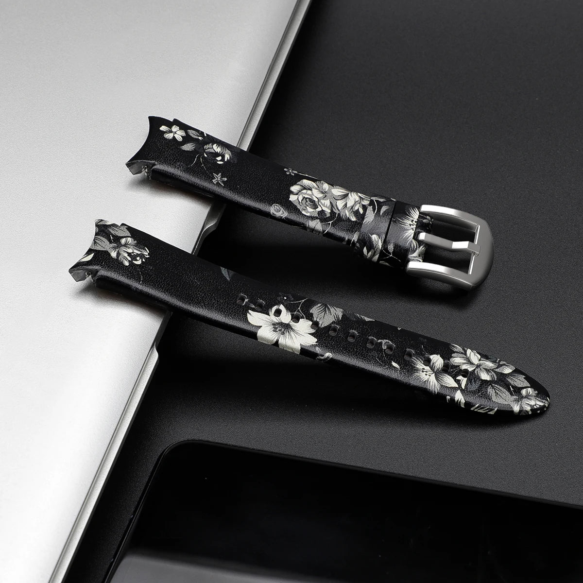 Genuine Leather Band For Samsung Galaxy Watch 4 classic 46mm 6 Classic 43mm 44mm 5 pro 40mm Bracelet correa Galaxy Watch 6 strap