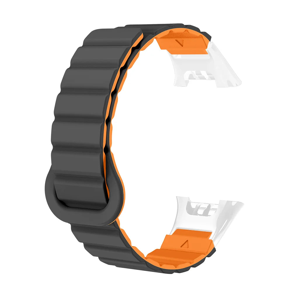 Watch Strap For XIaoMi Smart Watch Band 7 Pro Magnetic Silicone Soft Quick Release Lightweight Two-colors Head Clasp Man Woman