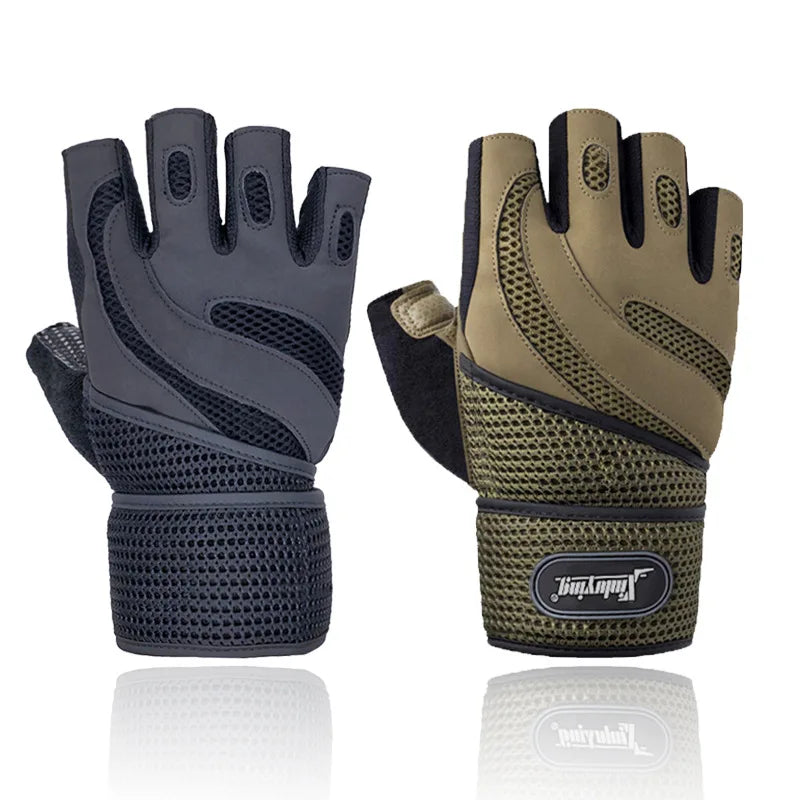 1 Pair Crossfit Weightlifting Breathable Fitness Bodybuilding Gloves