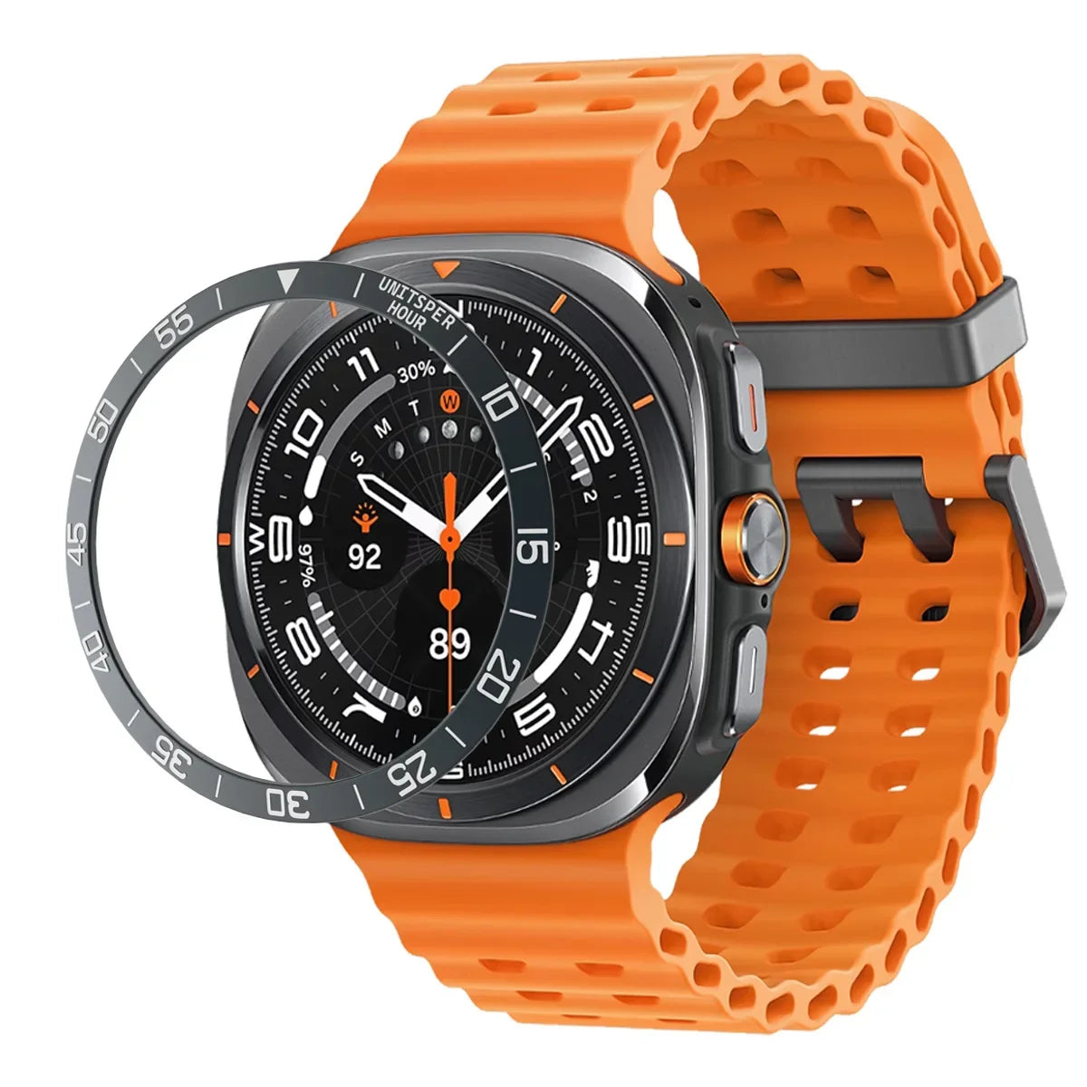 Metal Cover Bezel Ring Case For Samsung Galaxy Watch 7 Ultra 47mm SmartWatch Protector Case Steel Frame Shell Bumper Accessories