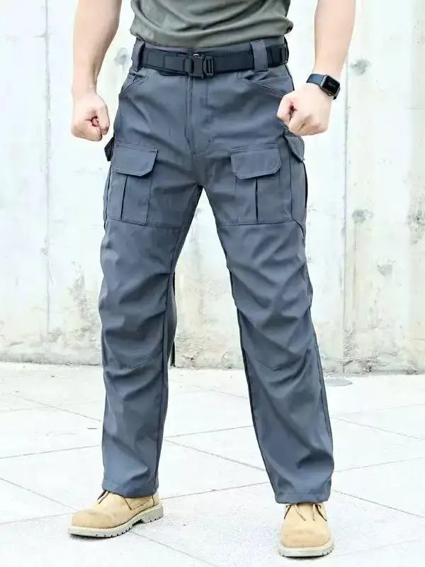 Men Tactical Cargo Softshell Elastic Hiking Trekking Climbing Camping Outdoor Hunting Trousers Spring Autumn Fall Military Pants