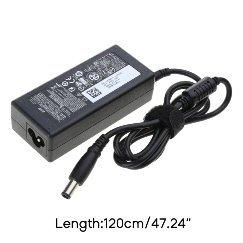 19.5V 3.34A 65W Laptop Adapter Chargers Wire Line AC Power Supply Adapter Cable for Latitude 3450 3540 D620 D630-D800