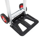 Hand Truck Dolly Heavy Duty 440lbs Capacity 2 in 1 Convertible Folding Hand Truck with Pneumatic Wheels and Telescopin