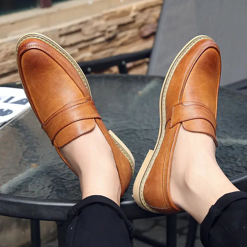 Men’s Leather Dress Shoes Classic Business Shoes