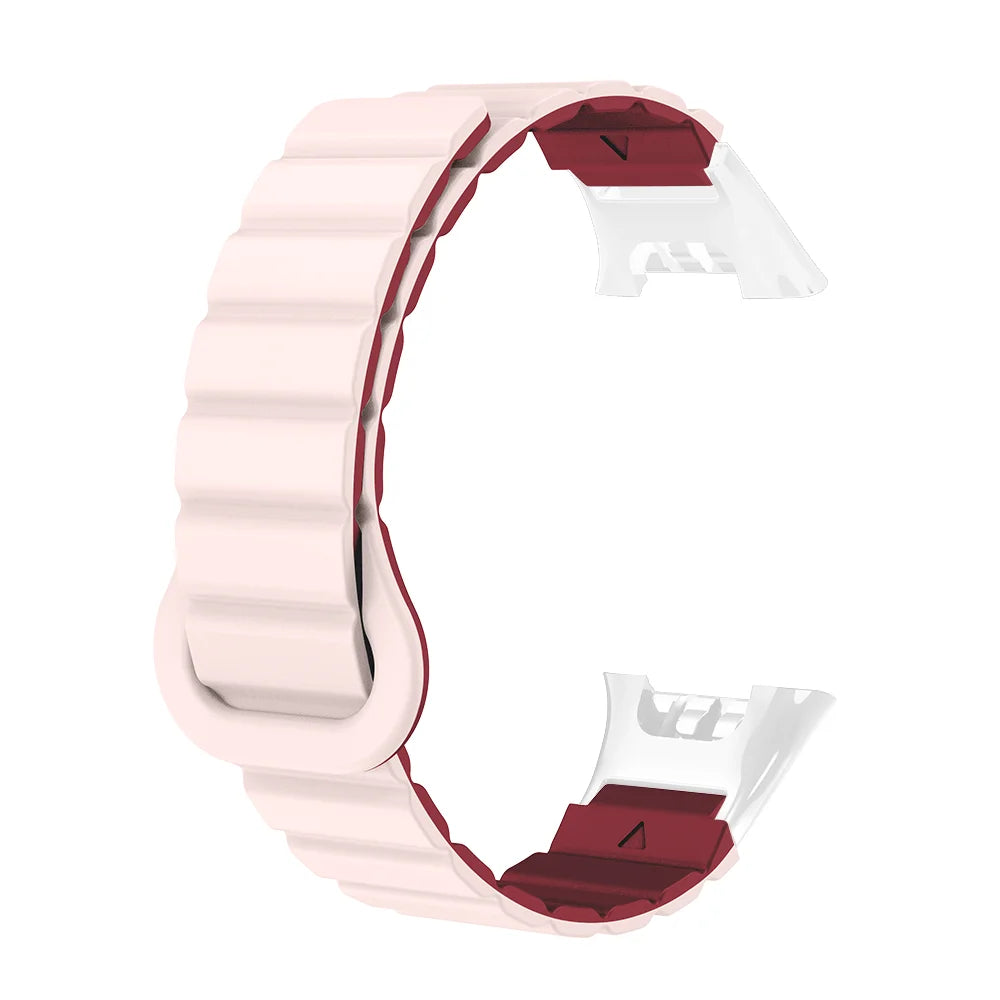 Watch Strap For XIaoMi Smart Watch Band 7 Pro Magnetic Silicone Soft Quick Release Lightweight Two-colors Head Clasp Man Woman