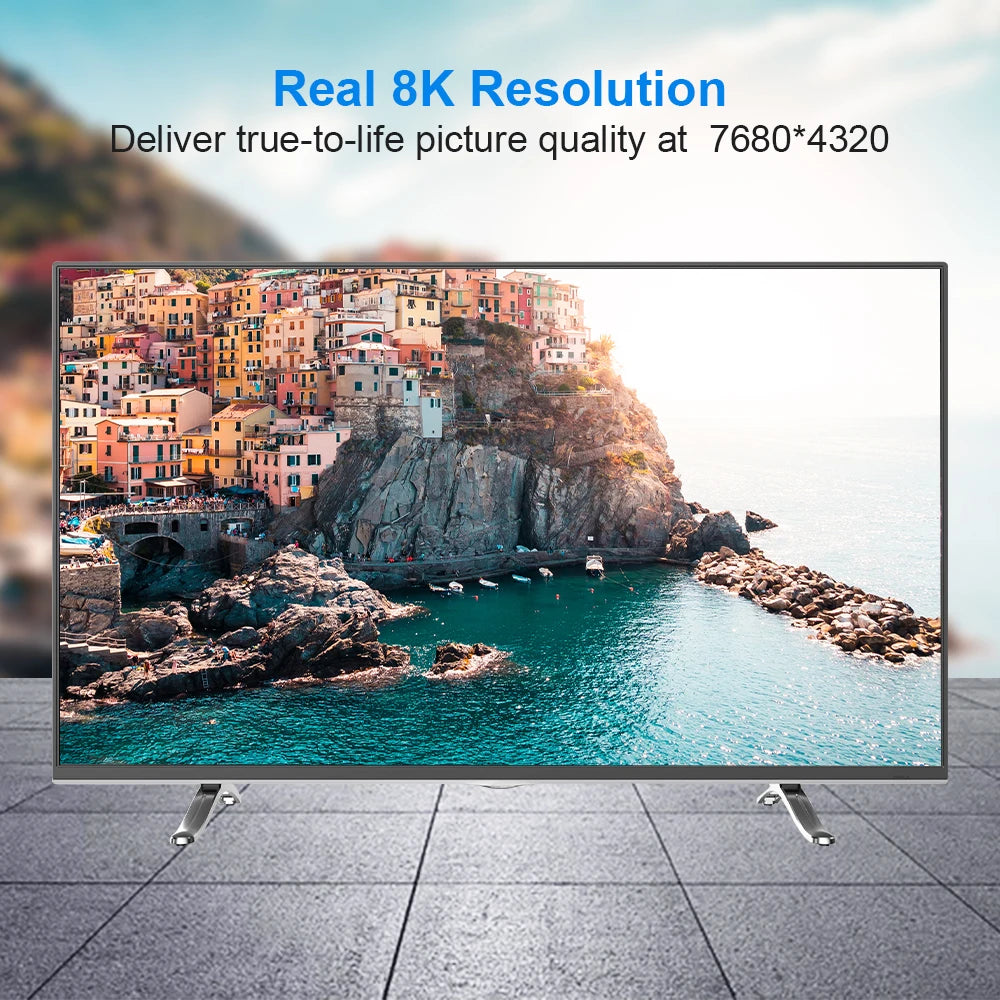 FSU 8K 4K HDMI Cable 48Gbps,Braided Cord-4K@120Hz 8K@60Hz, DTS:X, HDCP 2.2 & 2.3,HDR 10 Compatible with Roku TV/PS5/HDTV/Blu-ray